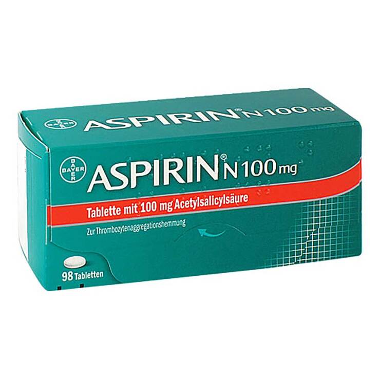Υπηρεσία παράδοσης από Γερμανία - ASPIRIN N 100 mg δισκία, 98 τεμ