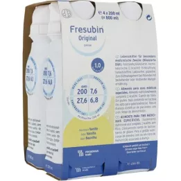 FRESUBIN ORIGINAL DRINK Μπουκάλι πόσης βανίλιας, 4Χ200 ml