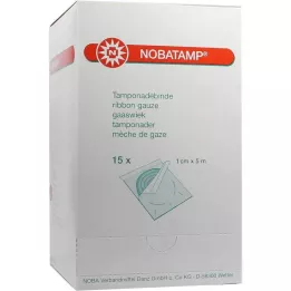 NOBATAMP-στείρος ταμποναριστός επίδεσμος 1 cmx5 m, 15 τεμ