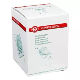 MULLKOMPRESSEN 10x10 cm αποστειρωμένο 32πλάσιο, 8X5 τεμ
