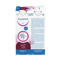 PROVIDE Μπουκάλι ποτού Xtra Drink Cherry, 4X200 ml
