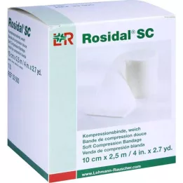 ROSIDAL SC Συμπιεστικός επίδεσμος μαλακός 10 cmx2,5 m, 1 τεμ