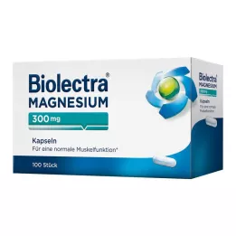 BIOLECTRA Κάψουλες μαγνησίου 300 mg, 100 τεμ