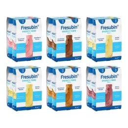FRESUBIN ENERGY Fiber DRINK Μικτά χάρτινα μπουκάλια πόσιμου 6Χ4Χ200 ml