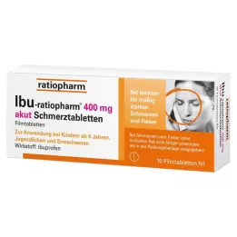 IBU-RATIOPHARM 400 mg δισκία οξέος πόνου, επικαλυμμένα με λεπτό υμένιο δισκία, 10 τεμ