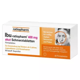 IBU-RATIOPHARM 400 mg δισκία οξέος πόνου, επικαλυμμένα με λεπτό υμένιο δισκία, 20 τεμ