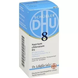 BIOCHEMIE DHU 8 χλωριούχο νάτριο D 3 ταμπλέτες, 80 τεμ