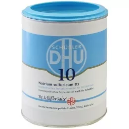 BIOCHEMIE DHU 10 Natrum sulfuricum D 3 ταμπλέτες, 1000 τεμ