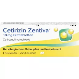 CETIRIZIN Zentiva 10 mg επικαλυμμένα με λεπτό υμένιο δισκία, 7 τεμ