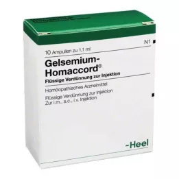 GELSEMIUM HOMACCORD Αμπούλες, 10 τεμ