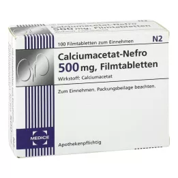 CALCIUMACETAT NEFRO 500 mg δισκία με φιλμ, 100 ST