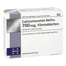 CALCIUMACETAT NEFRO 700 mg δισκία με φιλμ, 100 ST
