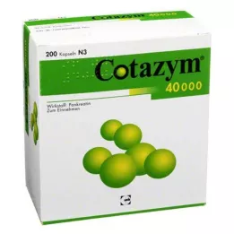 COTAZYM 40.000 pellets γαστροανθεκτικές κάψουλες, 200 τεμάχια