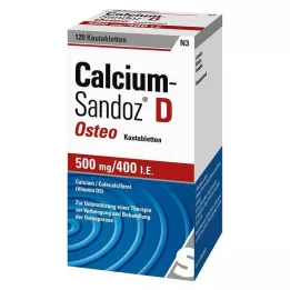 CALCIUM SANDOZ D Osteo 500 mg/400 I.E Μασώμενα δισκία, 120 τεμ