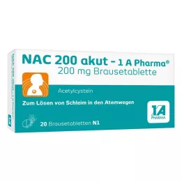 NAC 200 Akut-1A Pharma αναβραστικά δισκία, 20 ώρες