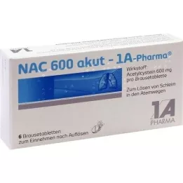 NAC 600 αναβράζοντα δισκία akut-1A Pharma, 6 τεμ
