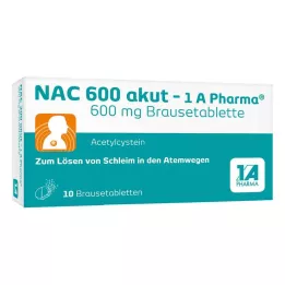 NAC 600 αναβράζοντα δισκία akut-1A Pharma, 10 τεμ