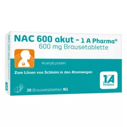 NAC 600 αναβράζοντα δισκία akut-1A Pharma, 20 τεμ