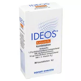 IDEOS 500 mg/400 IU μασώμενα δισκία, 30 τεμ