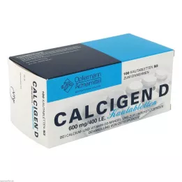 CALCIGEN D 600 mg/400 I.E μασώμενα δισκία, 100 τεμ