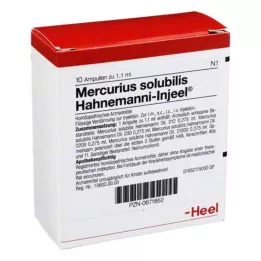 MERCURIUS SOLUBILIS INJEEL Φύσιγγες Hahnemanni, 10 τεμ