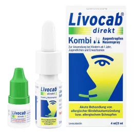 LIVOCAB direct combo 4 ml οφθαλμικές σταγόνες + 5 ml ρινικό σπρέι, 1 συσκευασία