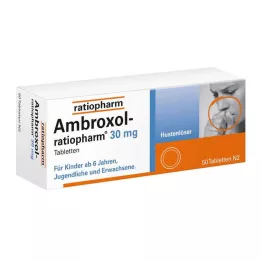 AMBROXOL-ratiopharm 30 mg αποχρεμπτικά για τον βήχα, 50 τεμ