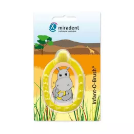 MIRADENT Παιδική οδοντόβουρτσα εκμάθησης. Infant-O-Brush κίτρινο, 1 τεμ
