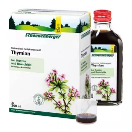 THYMIAN SAFT Χυμοί φαρμακευτικών φυτών Schoenenberger, 3Χ200 ml