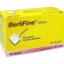 BERLIFINE μικροκάνουλες 0,33x12,7 mm, 100 τεμάχια