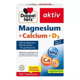 DOPPELHERZ Δισκία Magnesium+Calcium+D3, 100 τεμ