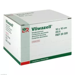 VLIWAZELL Απορροφητικές κομπρέσες αποστειρωμένες 10x10 cm, 25 τεμ