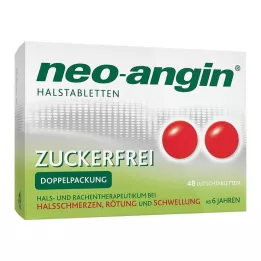 NEO-ANGIN Παστίλιες για το λαιμό χωρίς ζάχαρη, 48 τεμ