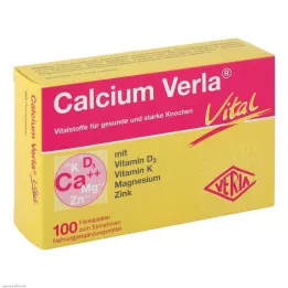 CALCIUM VERLA Vital επικαλυμμένα με λεπτό υμένιο δισκία, 100 τεμ