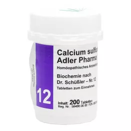 BIOCHEMIE Adler 12 Calcium sulfuricum D 6 ταμπλέτες, 200 τεμ