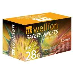 WELLION Safetylancets 28 G Safety βελονάκια μιας χρήσης, 200 τμχ