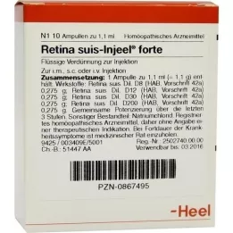 RETINA SUIS Φύσιγγες Injeel forte, 10 τεμ