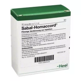 SABAL HOMACCORD Αμπούλες, 10 τεμ