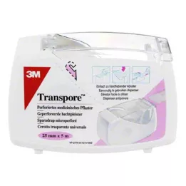 TRANSPORE Γύψος 2,5 cmx5 m σε δοσομετρητή, 1 τεμάχιο