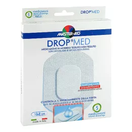DROP med 8x10 cm επίδεσμος τραυμάτων αποστειρωμένο Master Aid, 5 τεμ