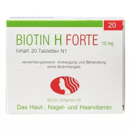 BIOTIN Ταμπλέτες H forte, 20 τεμ