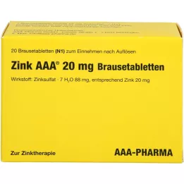 ZINK AAA αναβράζοντα δισκία 20 mg, 20 τεμ