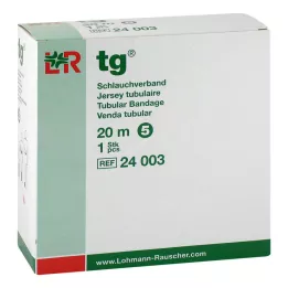 TG Σωληνοειδής επίδεσμος μεγέθους 5 20 m λευκός 24003, 1 τεμάχιο