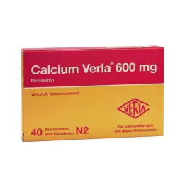 CALCIUM VERLA 600 mg επικαλυμμένα με λεπτό υμένιο δισκία, 40 τεμ