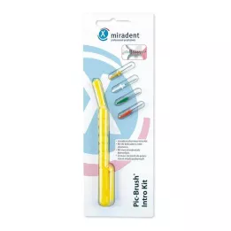 MIRADENT Interd.Pic-Brush Intro Kit 1H+4B.κίτρινο, 1 τεμ