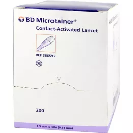 BD MICROTAINER Lancet μωβ 30 G 1,5 mm, 200 τεμ