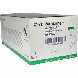 BD VACUTAINER Σετ αιμοληψίας Safety Lok 21 G 18 cm, 50 τεμ