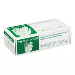 HANDSCHUHE Latex μη κονιοποιημένο μέγεθος M, 100 τεμάχια