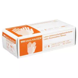HANDSCHUHE Latex μη κονιοποιημένο μέγεθος S, 100 τεμάχια