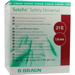 SOLOFIX Safety Univers.Lanzet.21 G βελόνα 1,8 mm, 200 τεμάχια